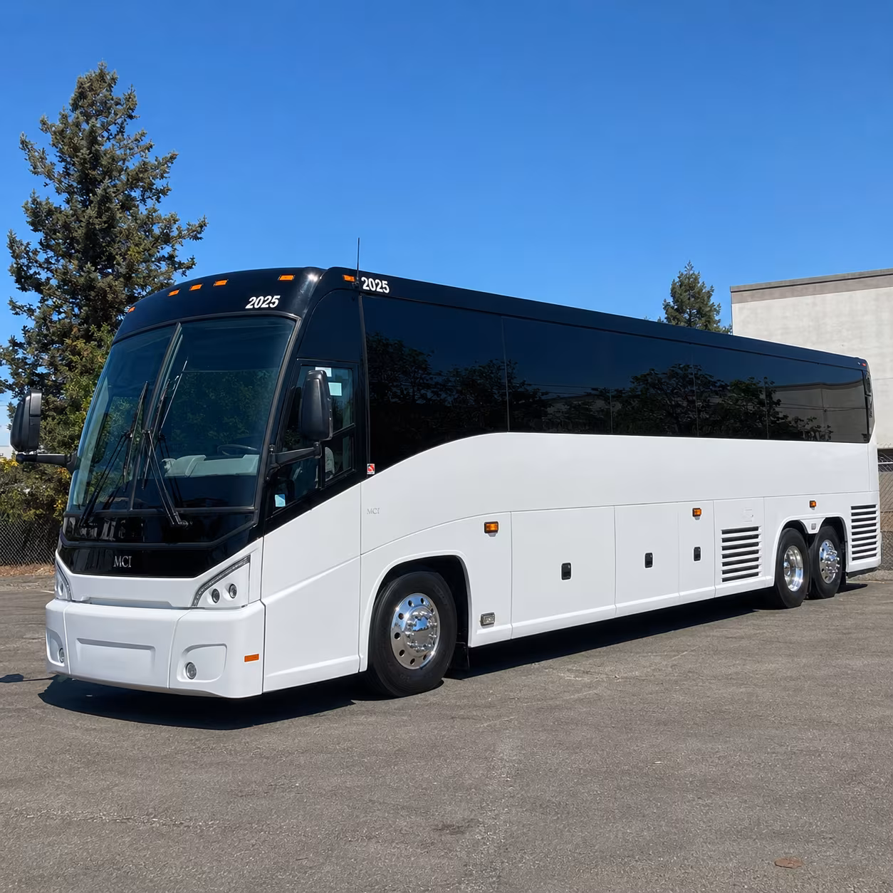 hoover charter bus rental exterior