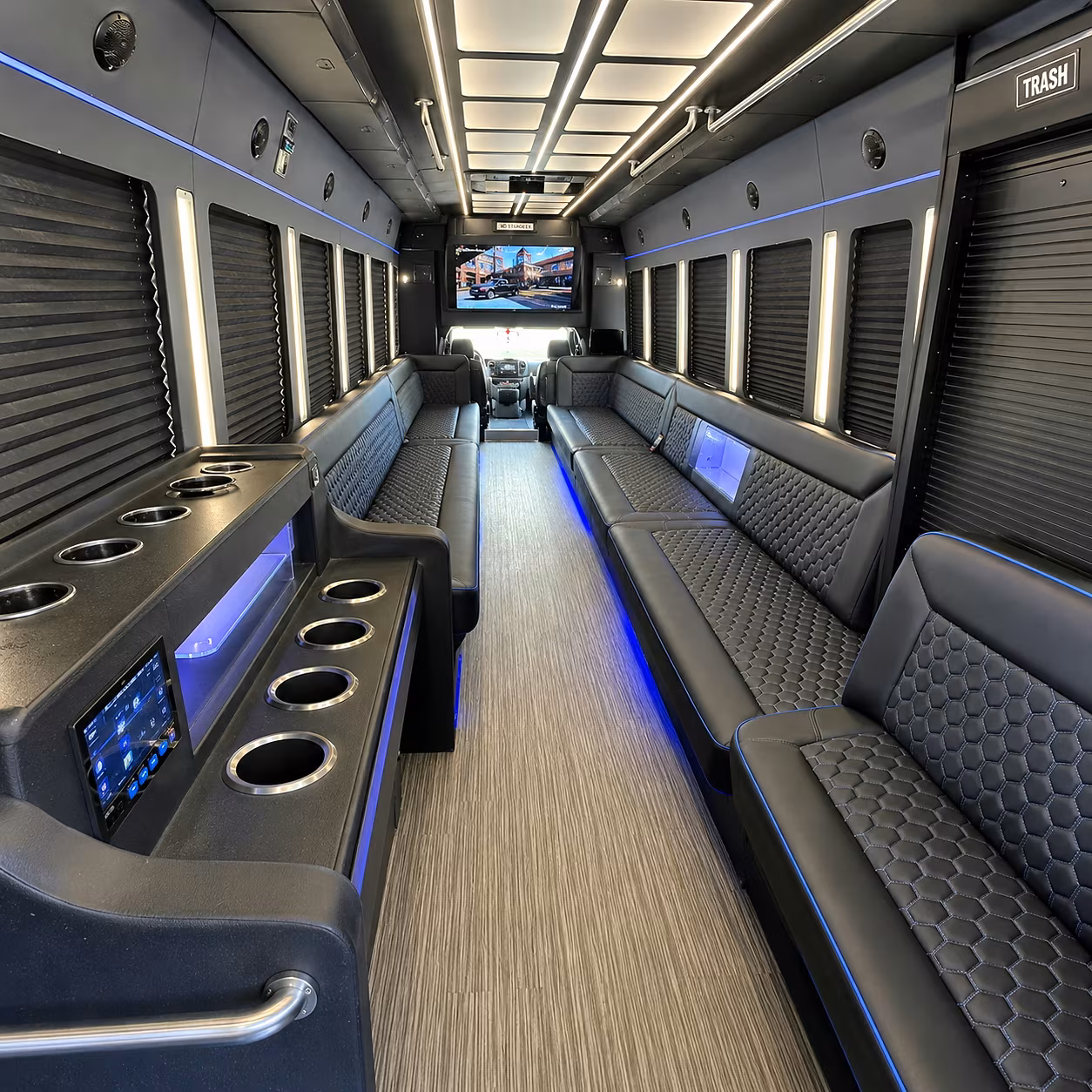 hoover party bus rentals inside